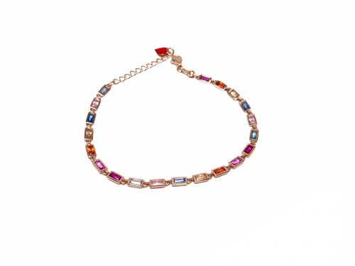 Bracciale Argento Tennis Multicolor Cuori Milano 24904018